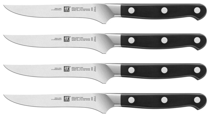 Coffret Zwilling Pro 4 couteaux à steak forgés 12cm