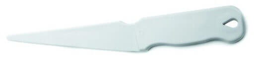 Couteau de décor en polymère blanc 27cm ultra-précis