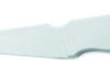 Couteau de décor en polymère blanc 27cm ultra-précis