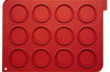Plaque macarons en silicone 40x30cm 12 empreintes