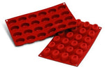 Moule en silicone professionnel Silikomart Silicon Flex 300x175mm 24 savarins ovales