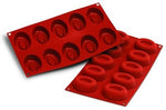 Moule en silicone professionnel Silikomart Silicon Flex 300x175mm 10 savarins ovales