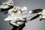 Couteau santoku DICK 1778 lame acier 3 couches 17cm manche bois de prunier