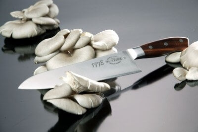 Couteau santoku DICK 1778 lame acier 3 couches 17cm manche bois de prunier