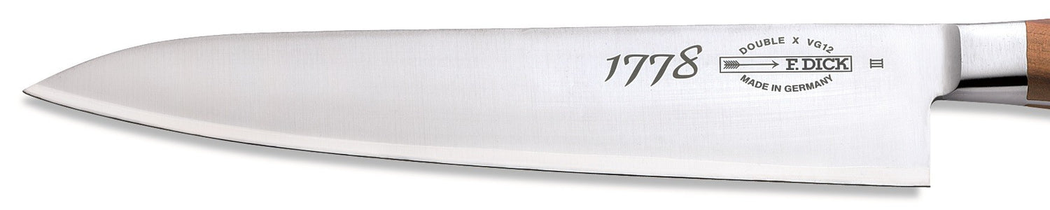Couteau de chef DICK 1778 lame acier 3 couches 24cm manche bois de prunier