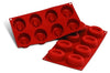 Moule en silicone professionnel Silikomart Silicon Flex 300x175mm 8 savarins ovales