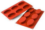 Moule en silicone professionnel Silikomart Silicon Flex 300x175mm 6 formes ovales