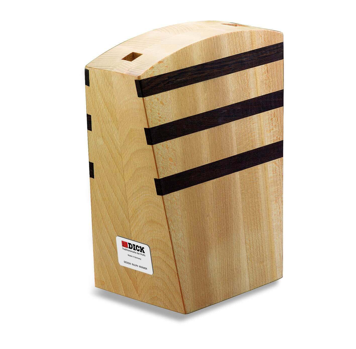 Bloc en bois magnétique 4 couteaux + 1 ciseaux DICK Premier Plus