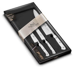 Coffret 3 couteaux Sabatier Toque blanche 100% forgé manches rivetés