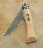 Couteau opinel traditionnel n°7 lame 8cm virole tournante manche en hêtre