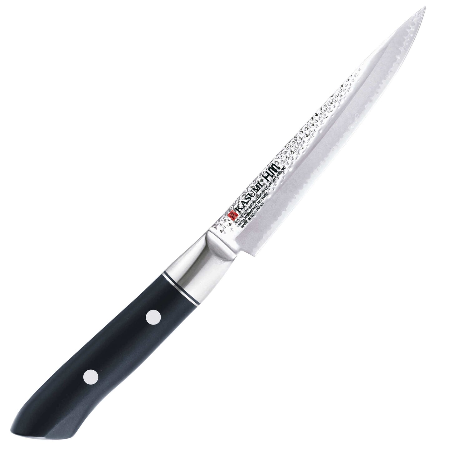 Couteau d'office japonais Kasumi Hammered lame martelée 12cm
