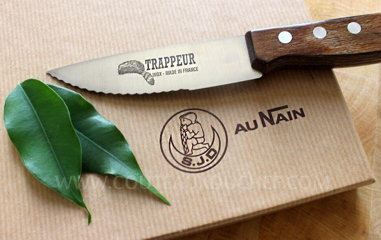 Coffret 6 couteaux à steak Trappeur Au Nain lames dentelées - Qualité française