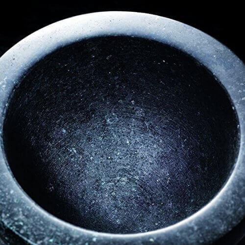 Mortier et pilon Cole & Mason en granit noir élégant - Diamètre 14cm