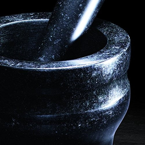 Mortier et pilon Cole & Mason en granit noir élégant - Diamètre 18cm