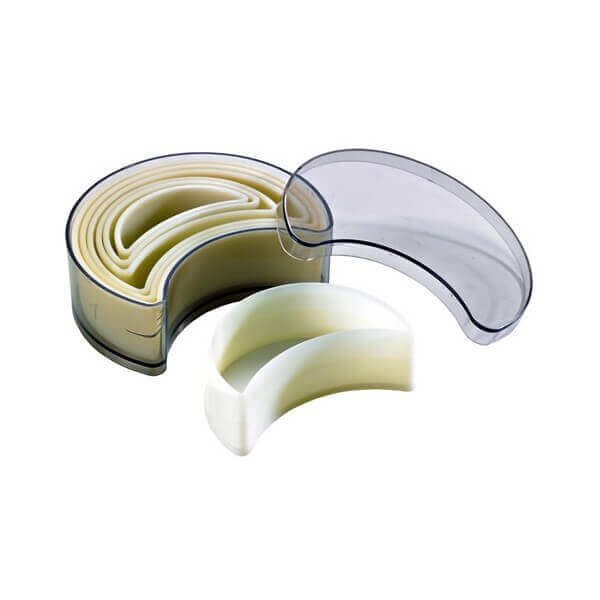 Boîte de 7 découpoirs professionnels croissants unis POLYGLASS