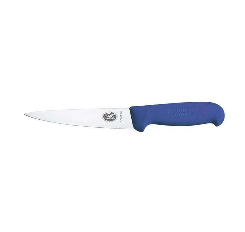 Couteau à désosser/saigner Victorinox manche fibrox bleu 16cm 5.5602.16