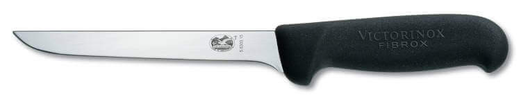 Couteau à désosser Victorinox lame usée rigide manche fibrox noir 12cm 5.6303.12