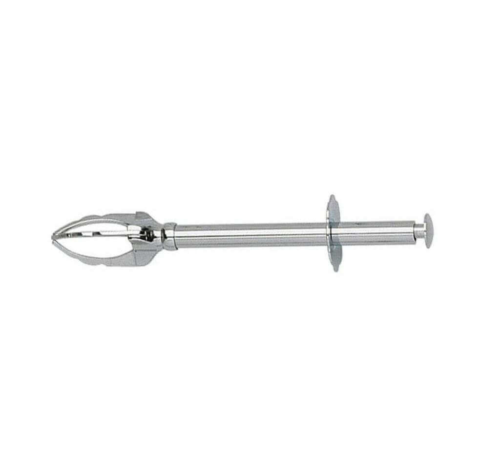Pince à sucre 3 griffes unie chromée 12 cm