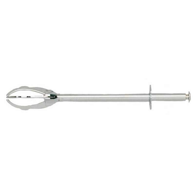Pince à glace ergonomique 3 griffes unie chromée 21 cm