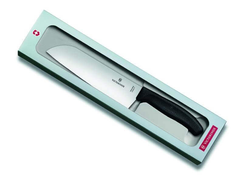 Couteau Santoku Victorinox manche noir lame inox 17 cm