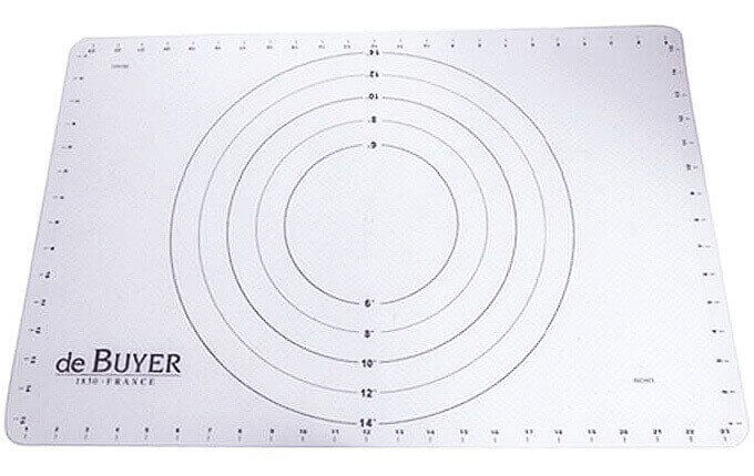 Tapis de préparation/cuisson De Buyer en silicone 60x40 cm - Repère et graduation intégrés