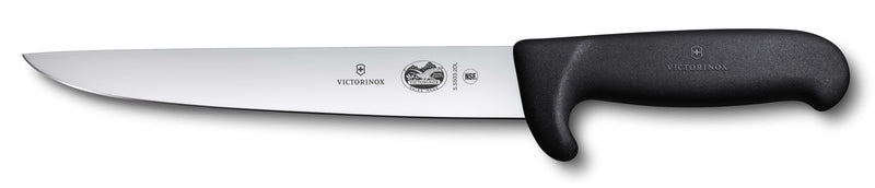 Couteau à saigner/découper Victorinox manche sécurité fibrox noir 20cm 5.5503.20L