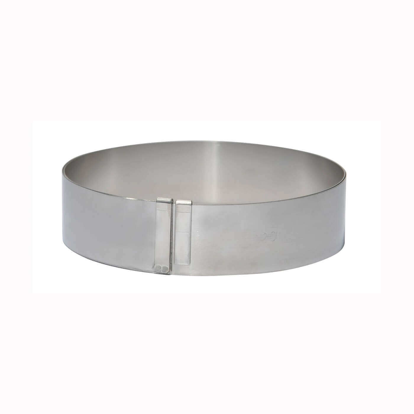 Cercle à entremets extensible inox De Buyer hauteur 4,5cm - 18 à 36cm