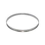 Cercle à tarte De Buyer acier inox bord roulé 10cm - hauteur 2cm