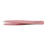 Pince à épiler NOGENT rose acier inox 9.5cm