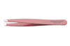 Pince à épiler NOGENT rose acier inox 9.5cm