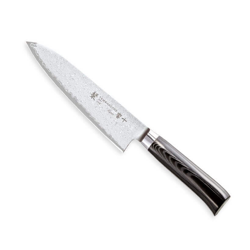 Couteau de chef japonais Tamahagane Kyoto lame 18cm acier damas VG5