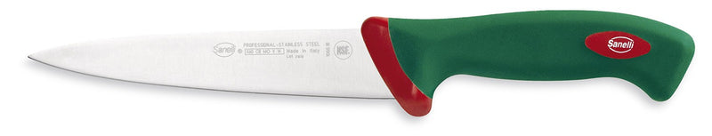 Couteau à saigner professionnel SANELLI Premana lame 18cm manche vert