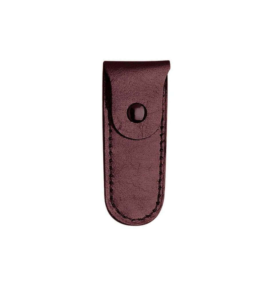 Etui en cuir bordeaux pour coupe-ongles "HB" 6cm