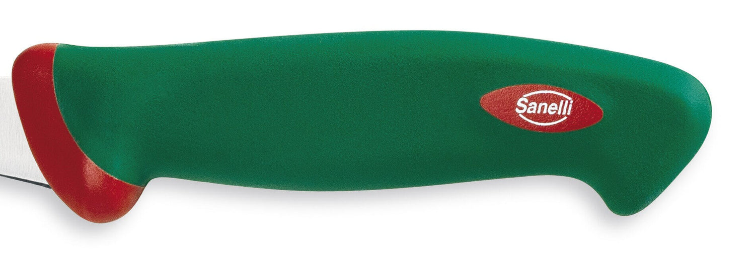 Couteau à désosser professionnel SANELLI Premana lame fine 14cm manche vert
