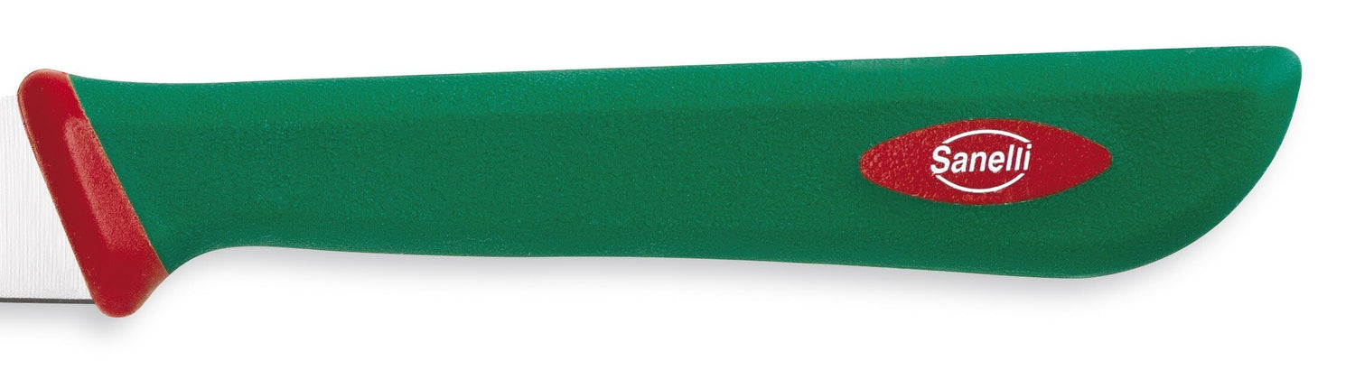Couteau d'office professionnel SANELLI Premana lame semi-rigide 10cm manche vert