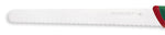 Couteau à pain professionnel SANELLI Premana lame dentelée 32cm manche vert