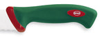Couteau à pain professionnel SANELLI Premana lame dentelée 32cm manche vert