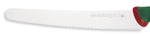 Couteau à génoise professionnel SANELLI Premana lame dentelée 26cm manche vert