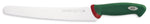 Couteau à génoise professionnel SANELLI Premana lame dentelée 26cm manche vert