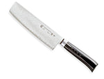Couteau nakiri japonais Tamahagane Kyoto lame 18cm acier damas VG5