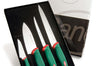 Coffret de 4 couteaux professionnels spécial sushi et poisson SANELLI manches verts