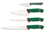 Coffret de 4 couteaux professionnels spécial sushi et poisson SANELLI manches verts