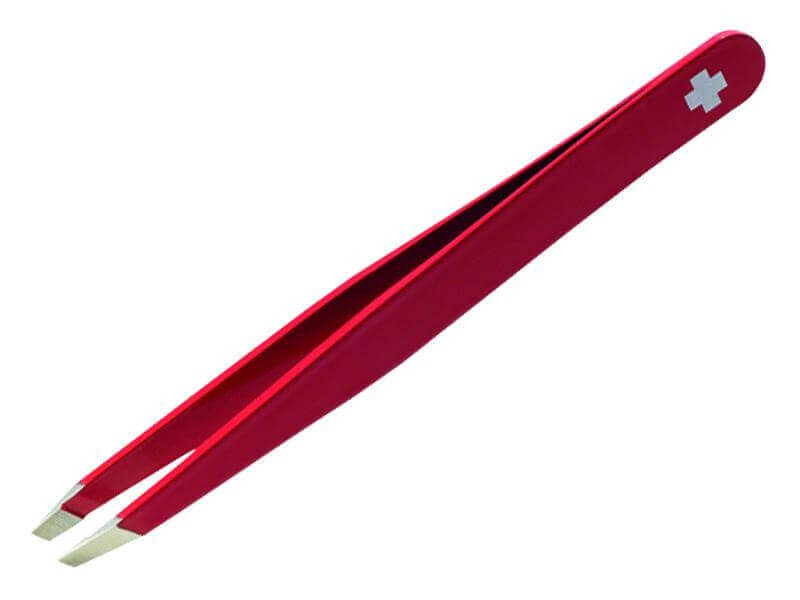 Pince à épiler RUBIS Swiss Line Classic Soft Touch rouge