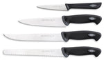 Coffret de 4 couteaux de cuisine professionnels SANELLI Gourmet manches noirs