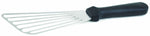 Pelle de cuisine ajourée 17cm lame inox + manche noir synthétique