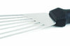 Pelle de cuisine ajourée 17cm lame inox + manche noir synthétique