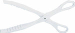 Pince à servir ergonomique multi-usages 29cm en polymère blanc
