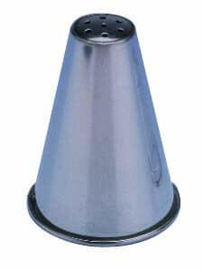 Douille à Nid / Vermicelle acier inox spéciale pâtisserie 3mm