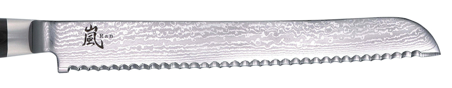 Couteau à pain japonais Yaxell RAN lame dentelée 23cm 69 couches