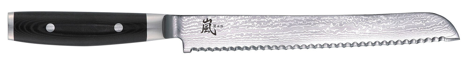 Couteau à pain japonais Yaxell RAN lame dentelée 23cm 69 couches